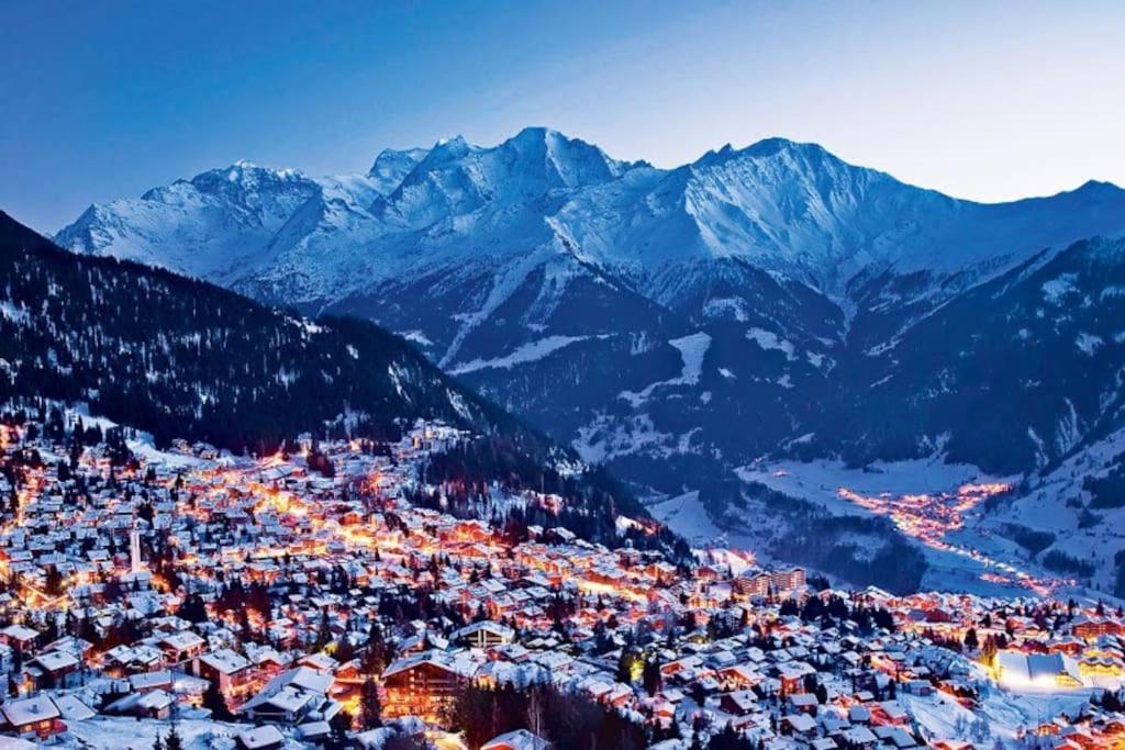 Ski-In, Chalet-Style Appt Central Verbier - 1 Min Walk To Lift Luaran gambar