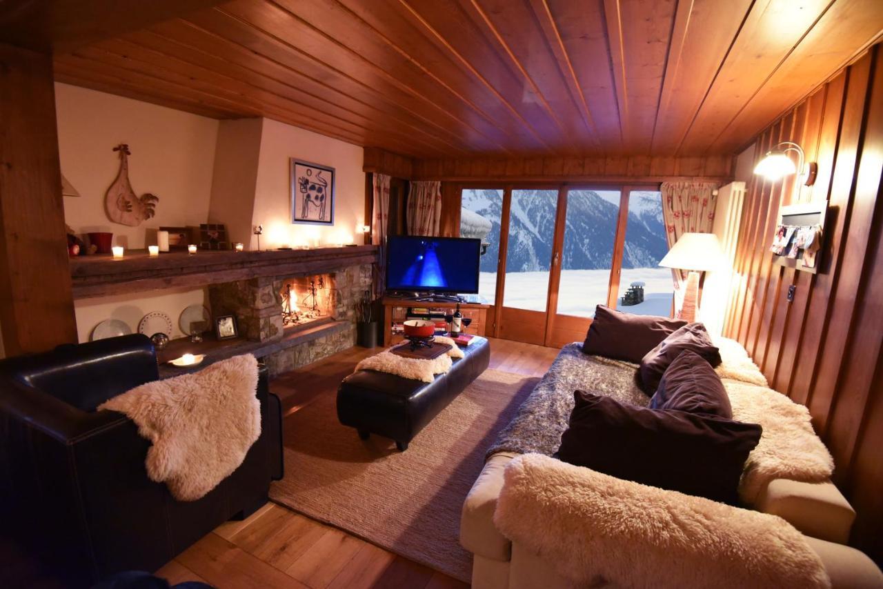 Ski-In, Chalet-Style Appt Central Verbier - 1 Min Walk To Lift Luaran gambar